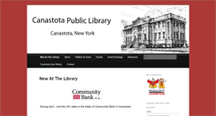Desktop Screenshot of canastotalibrary.org
